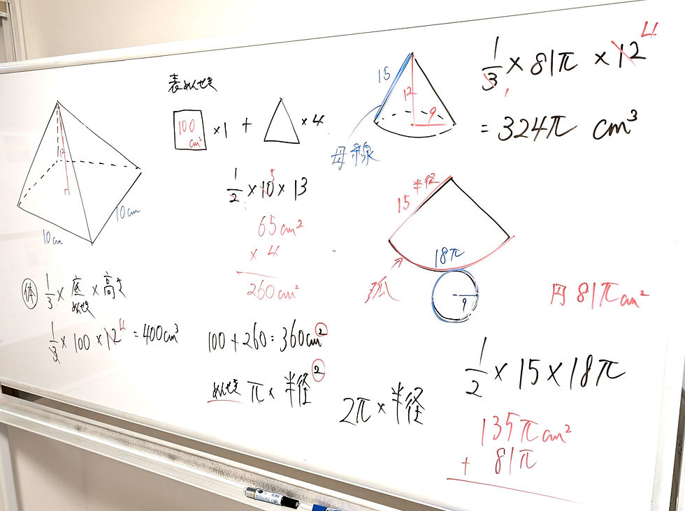 たむかい学習教室 個別指導 塾 数学 八戸市 中学生 高校生
