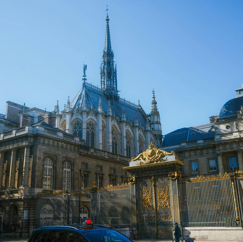 Sainte-Chapelle exterior in Paris Gothic architecture