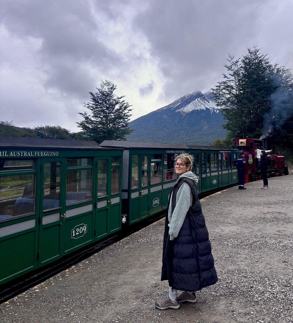 End of the World Train route through the forests of Tierra del Fuego National Park