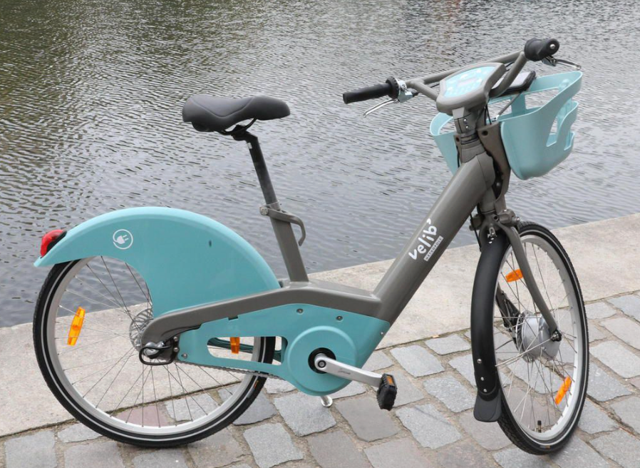 Vélib bikes in Paris public bike system