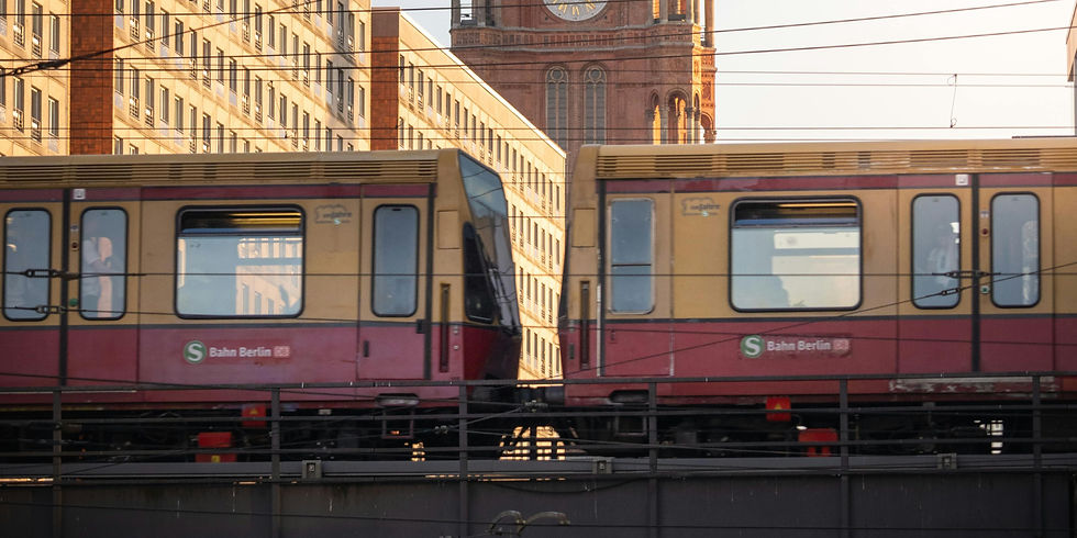 S-Bahn train running in Berlin