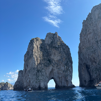 Boat tour along the coast of Capri