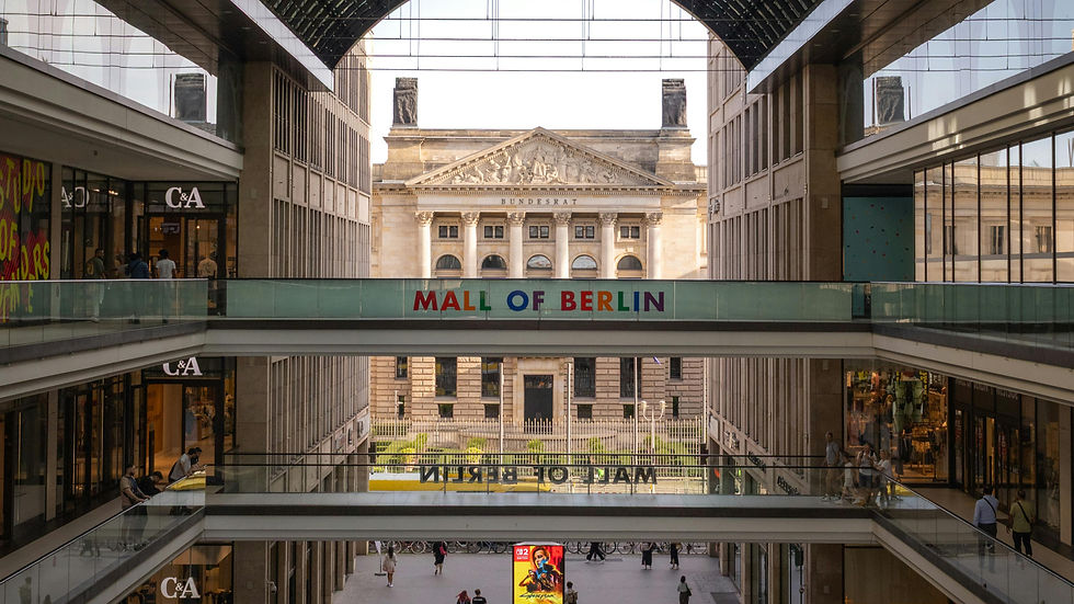 Mall of Berlin interior large shopping mall in Berlin Mitte