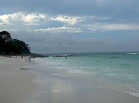 White sand beach in Jervis Bay Australia