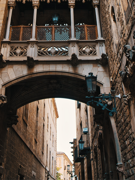 Historic streets of Barcelona's Gothic Quarter