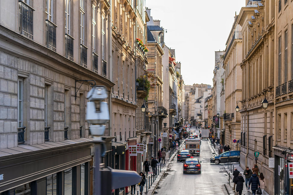 Typical street in central Paris