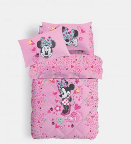 Completo lenzuola singolo 1 p.za Caleffi mod."Minnie Style"