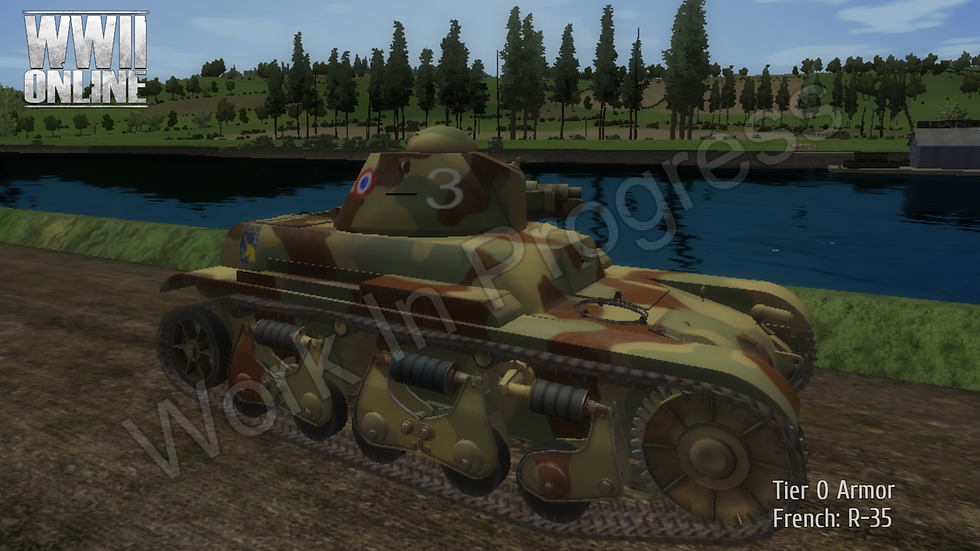 Updated Work In Progress Exterior: French R-35