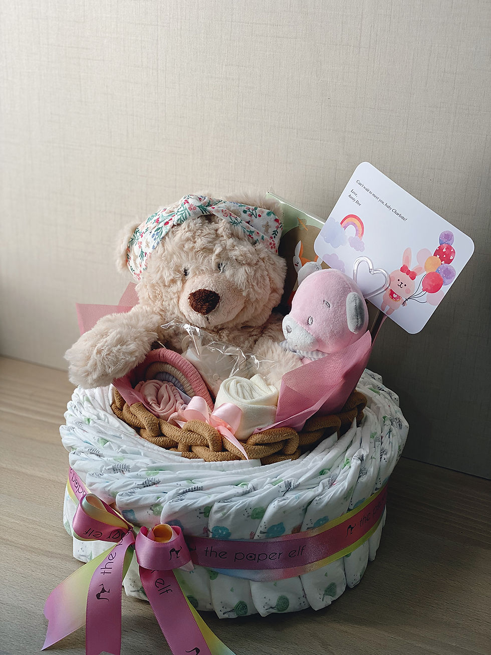 Thumbnail: Signature Baby Girl Diaper Cake