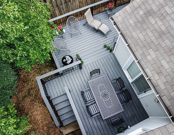 Trex composite deck.