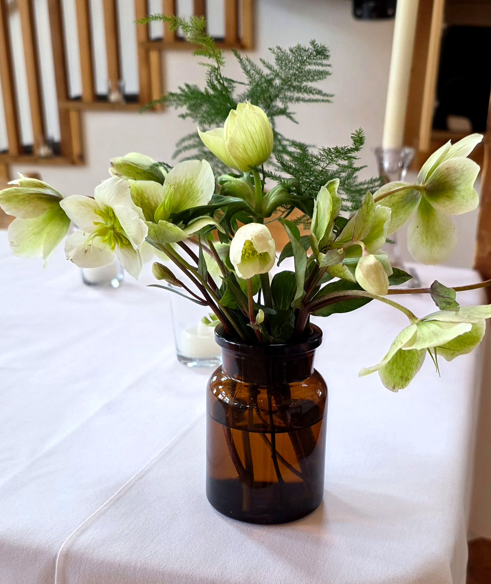 Hellebore bud vase