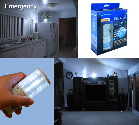 Thumbnail: Lite Saver - Power Failure Lights - Flashlight - Night Light - Double