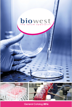Biowest Catalog 2016