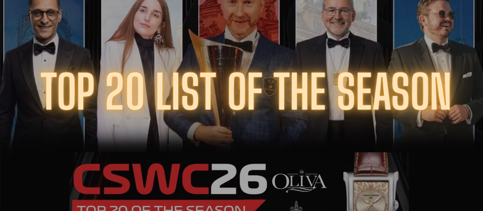 THE TOP 20 LIST OF THE WORLD'S BEST SMOKERS OF THE SEASON 2026 IS NOW OUT AND ON!