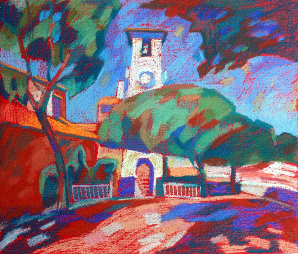 Канны. Бум., пастель. 40х50. 2017