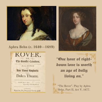 Women Writers Through History | Aphra Behn | First Woman Professional Writer and Spy