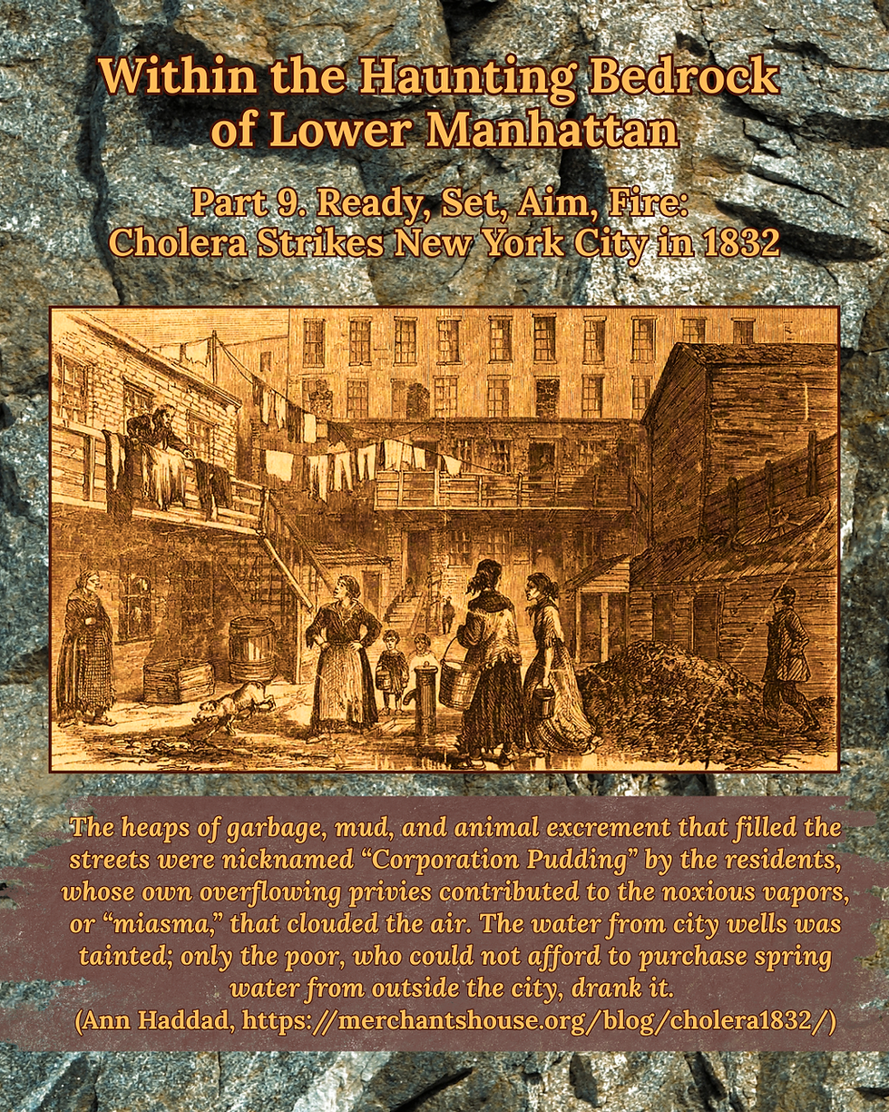 Part 9. READY, SET, FIRE, BULLSEYE | Cholera Strikes New York City in 1832