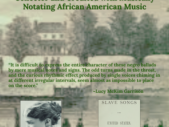 Lucy McKim Garrison | Collector and Credited with Musically Notating African American Music in 1862