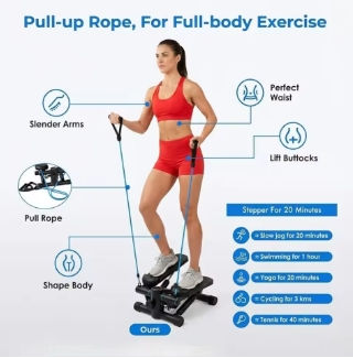 Thumbnail: Compact Stepper Machine for Indoor Cardio & Leg Workout | Small Portable Step Ex
