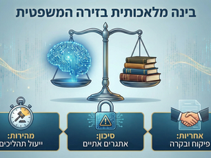 בינה מלאכותית בזירה המשפטית: בין האצת תהליכים לניהול סיכונים – מתווה לשימוש אחראי ומושכל