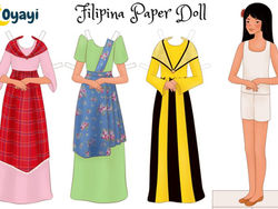 Free Printable: Filipina Paper Doll