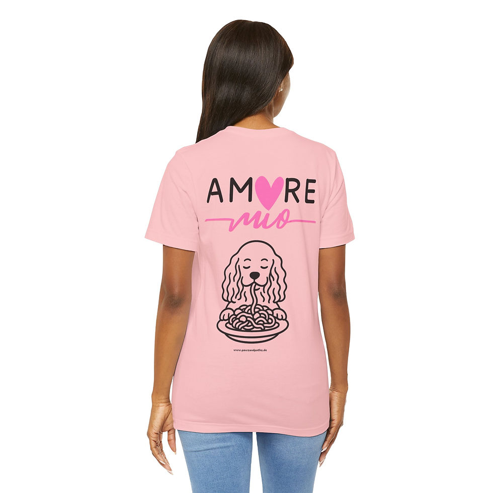 Miniaturbild: Amore Mio Dog T-Shirt | Pasta Dog Shirt