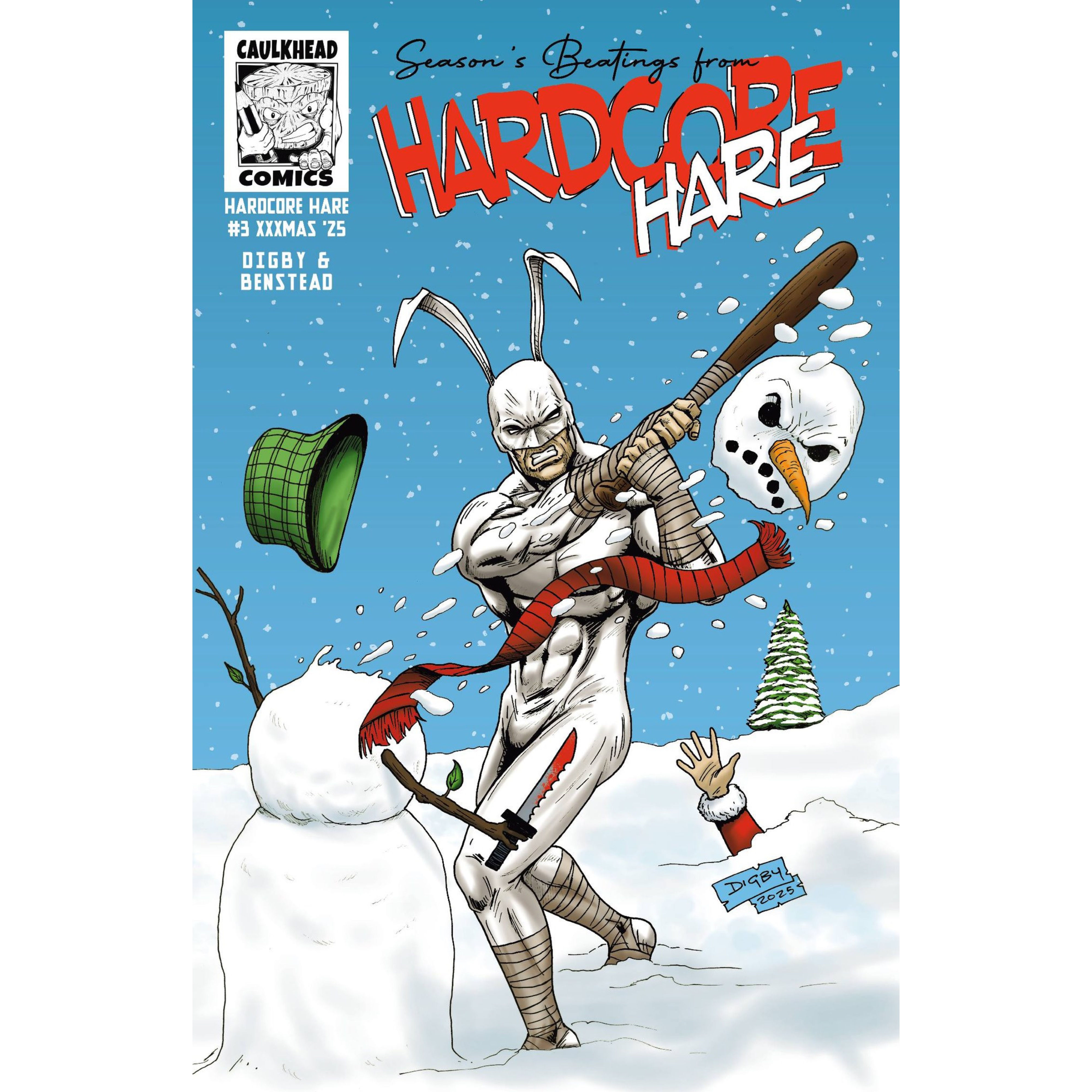 Hardcore Hare #3 Christmas Variant