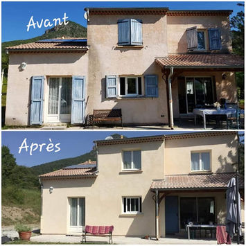 avant après intervention entreprise alpes façades 