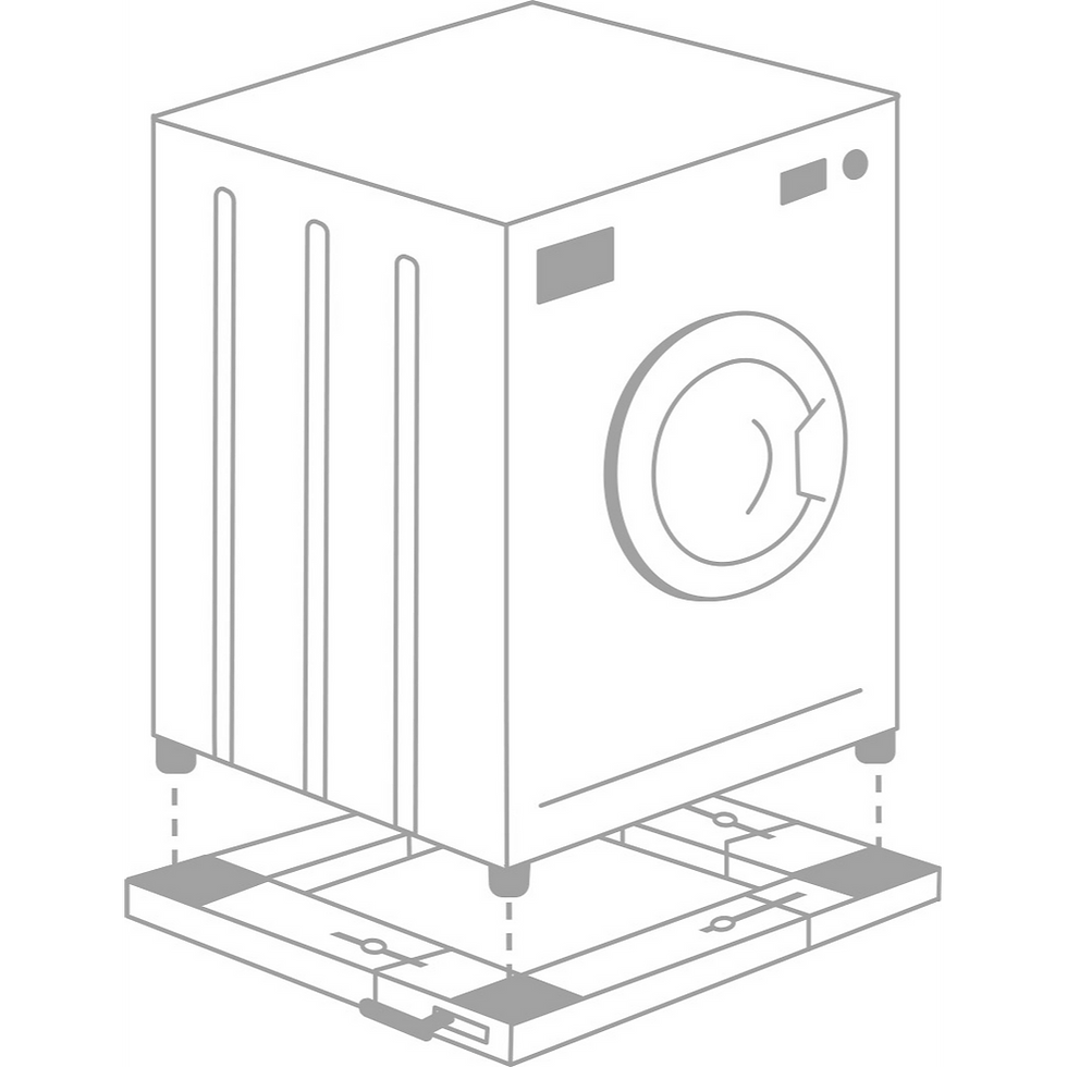 Thumbnail: Superior Wheeled Anti-Vibration Base Universal Adjustable Appliance Stand