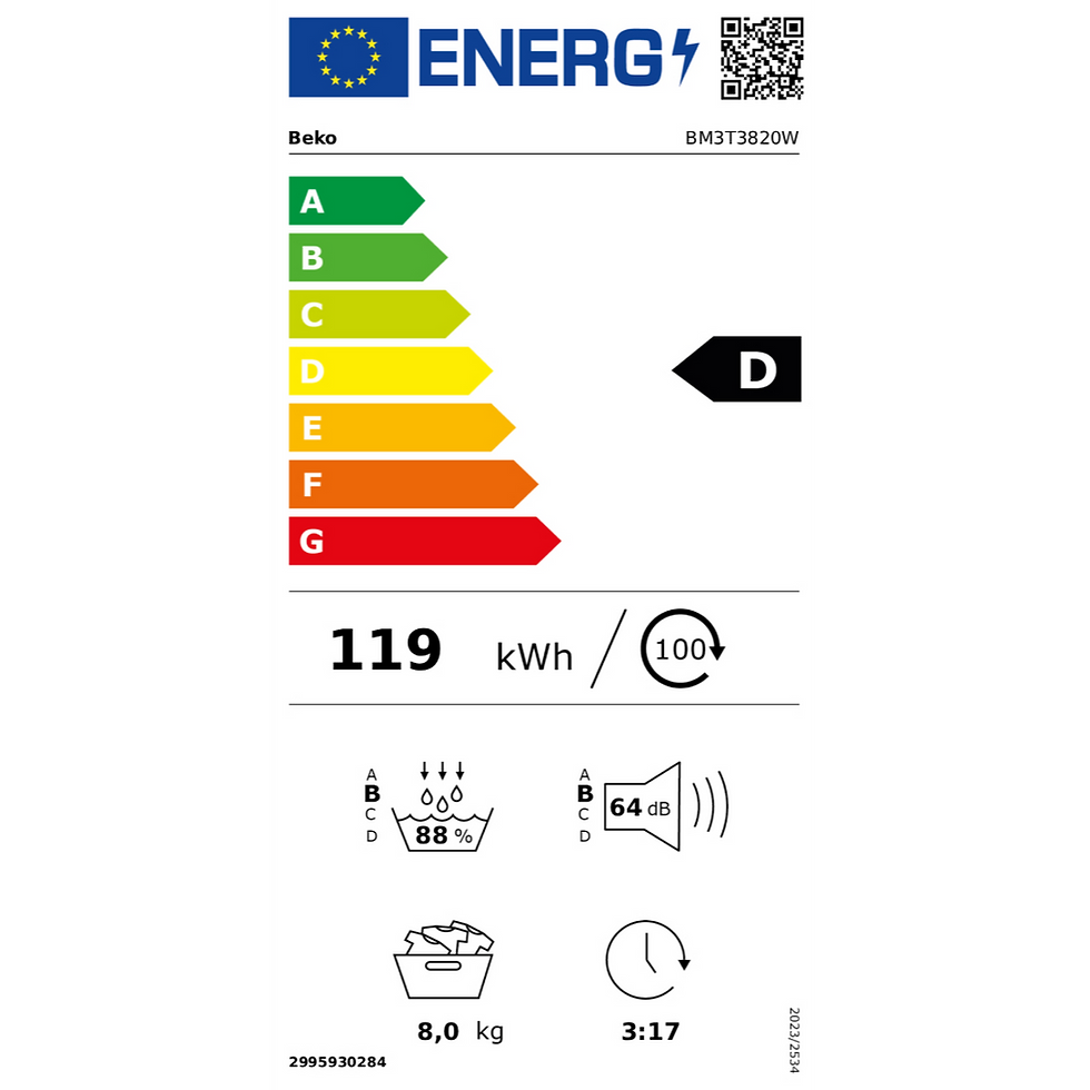 Thumbnail: Beko 8 Kg Tumble Dryer Heat Pump - BM3T3820W