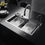 Thumbnail: Asil Kitchen Sink Waterfall Design Gunmetal - AS3547