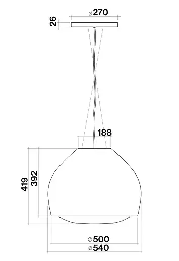 Thumbnail: Falmec Sophie Island Hood 54 cm CSWN54.E0P7#ZZZB461F
