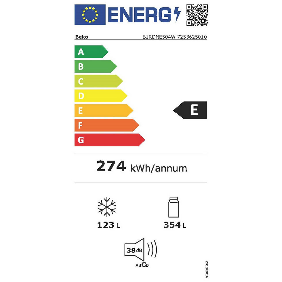 Thumbnail: beko - B1RDNE504W - 186.5cm X 70cm
