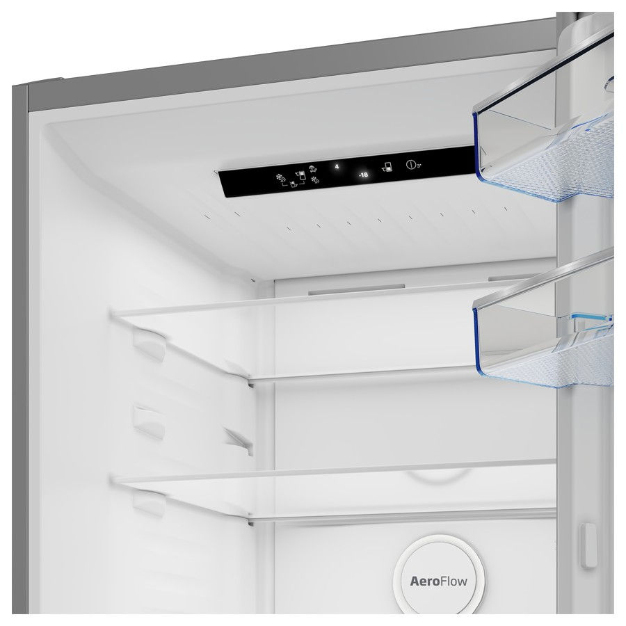Thumbnail: Beko F/Freezer No Frost Silver 415 L H 203.5cm x W 59.5cm  - B3RCNA415HXB