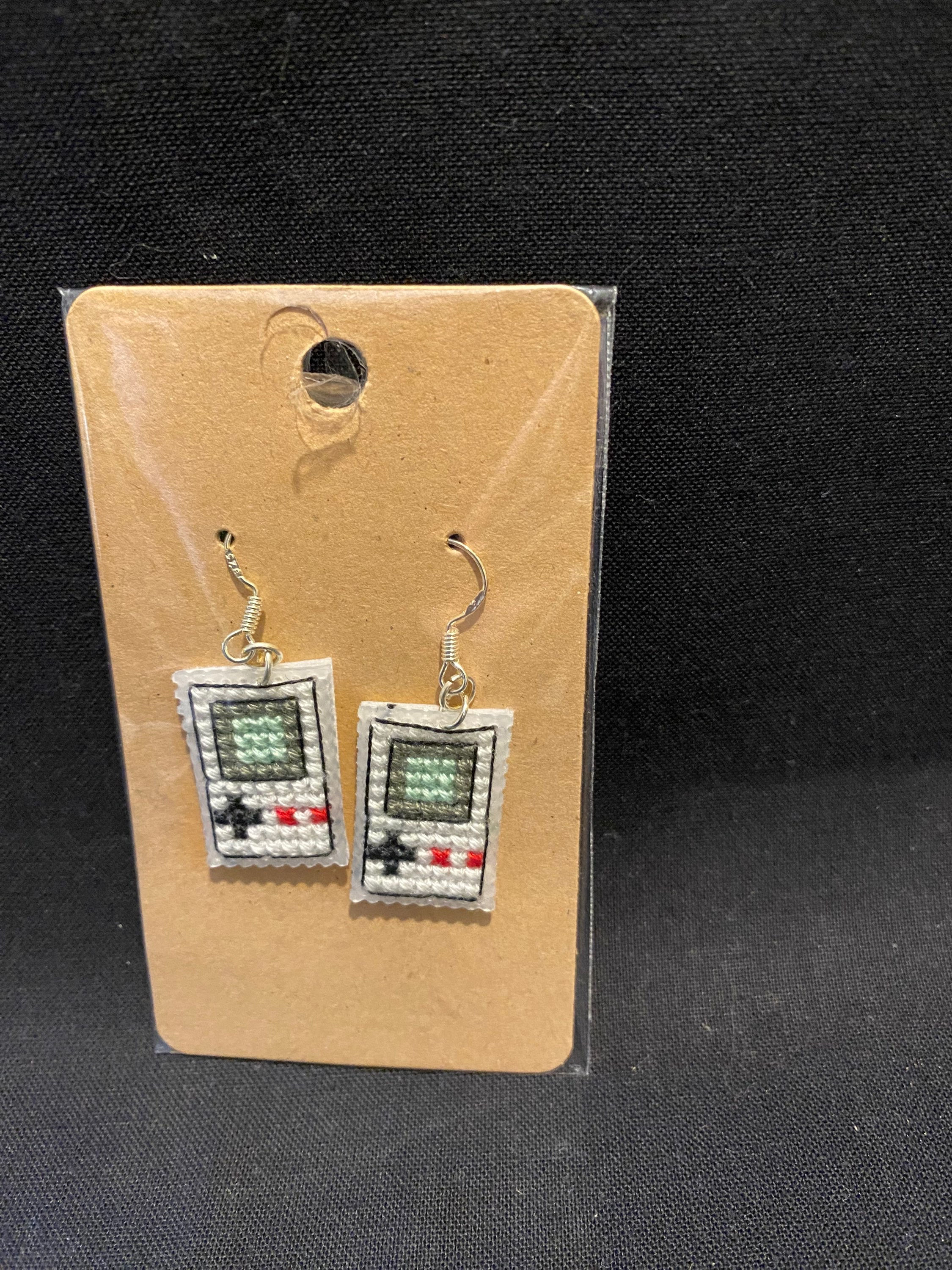 Gameboy earrings 