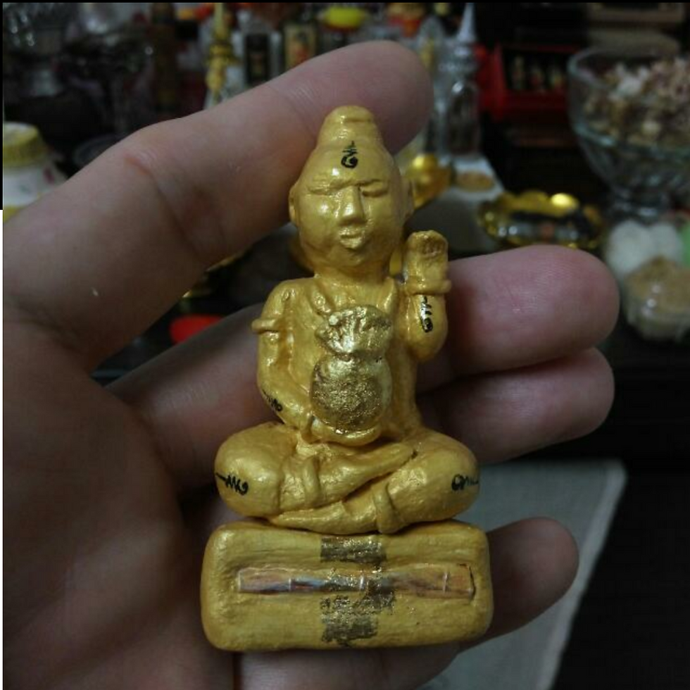 Thumbnail: Handmade Kumantong Amulet and Bucha