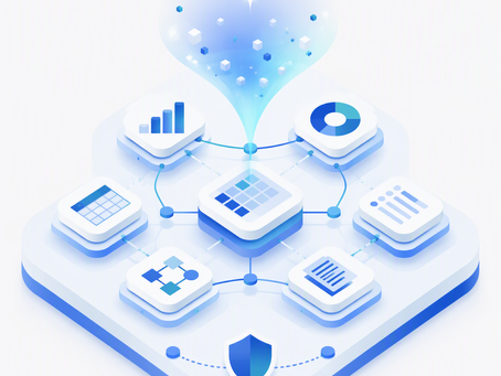 Structured Microsoft 365 business application data supporting Copilot and AI readiness