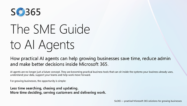 The SME Guide to AI Agents PDF guide cover