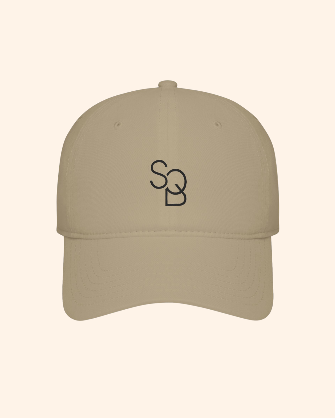 SQD Monogram Baseball Cap — Minimalist Low Profile Hat