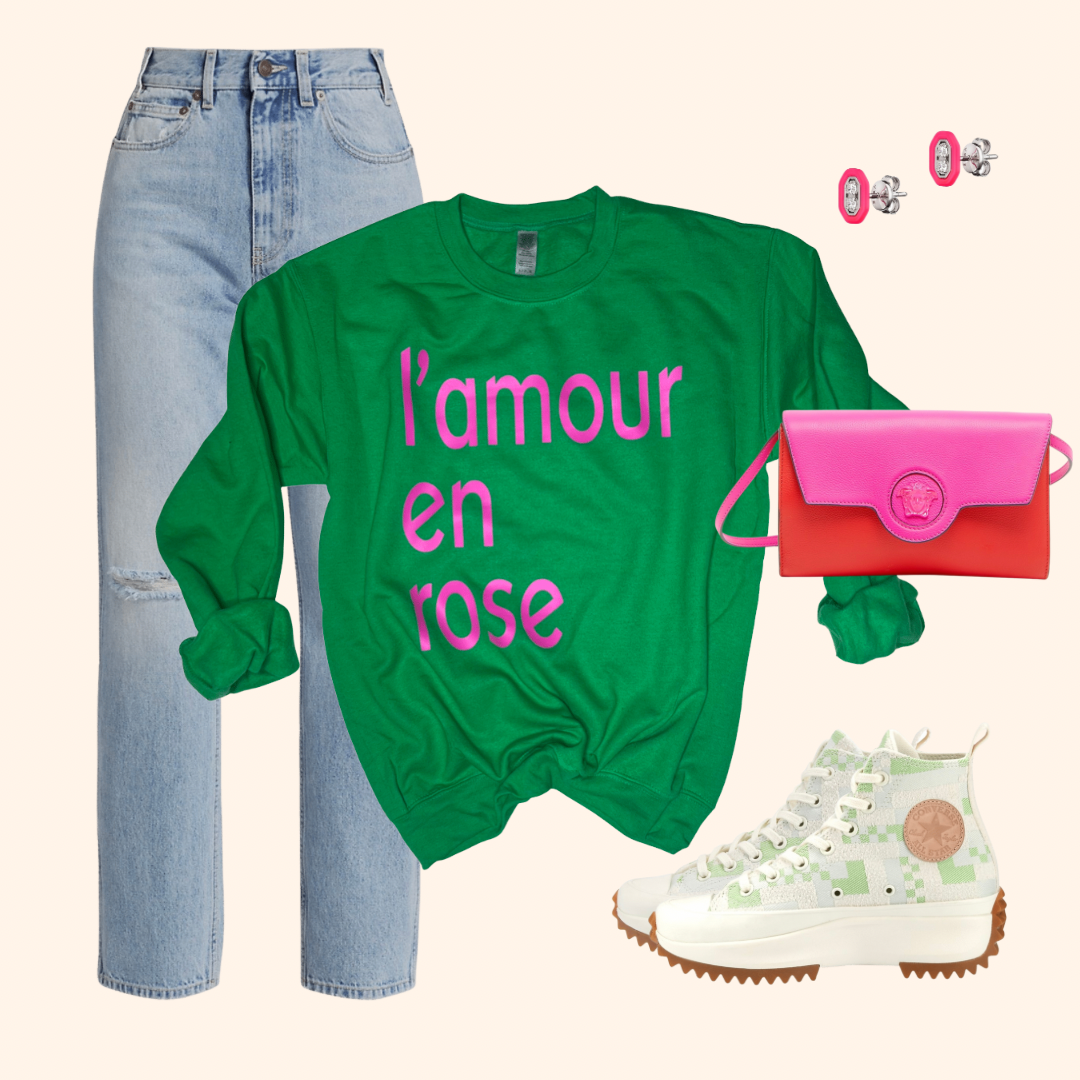 Love in Pink Sweatshirt