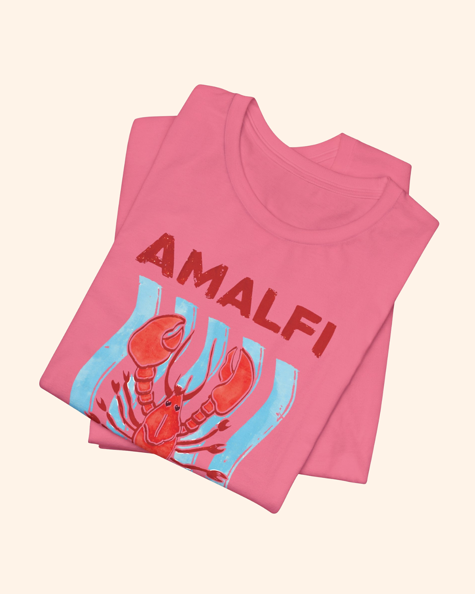 Thumbnail: Amalfi Coast Lobster Tee , Summer Coastal Vacation T-Shirt