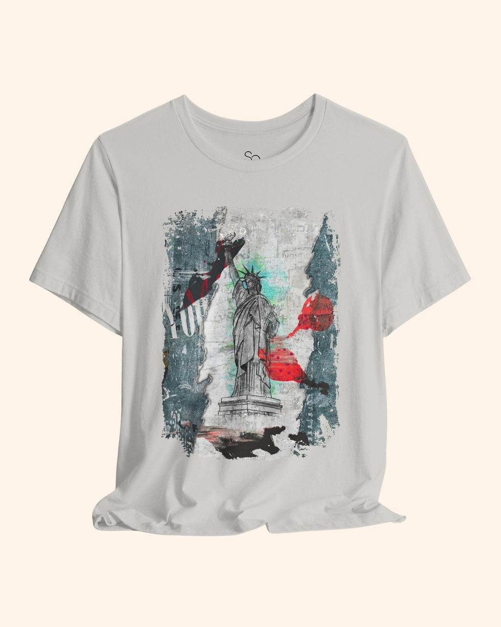 Thumbnail: Liberty T-Shirt, Street Style Graphic Tee, Vintage USA Style Shirt