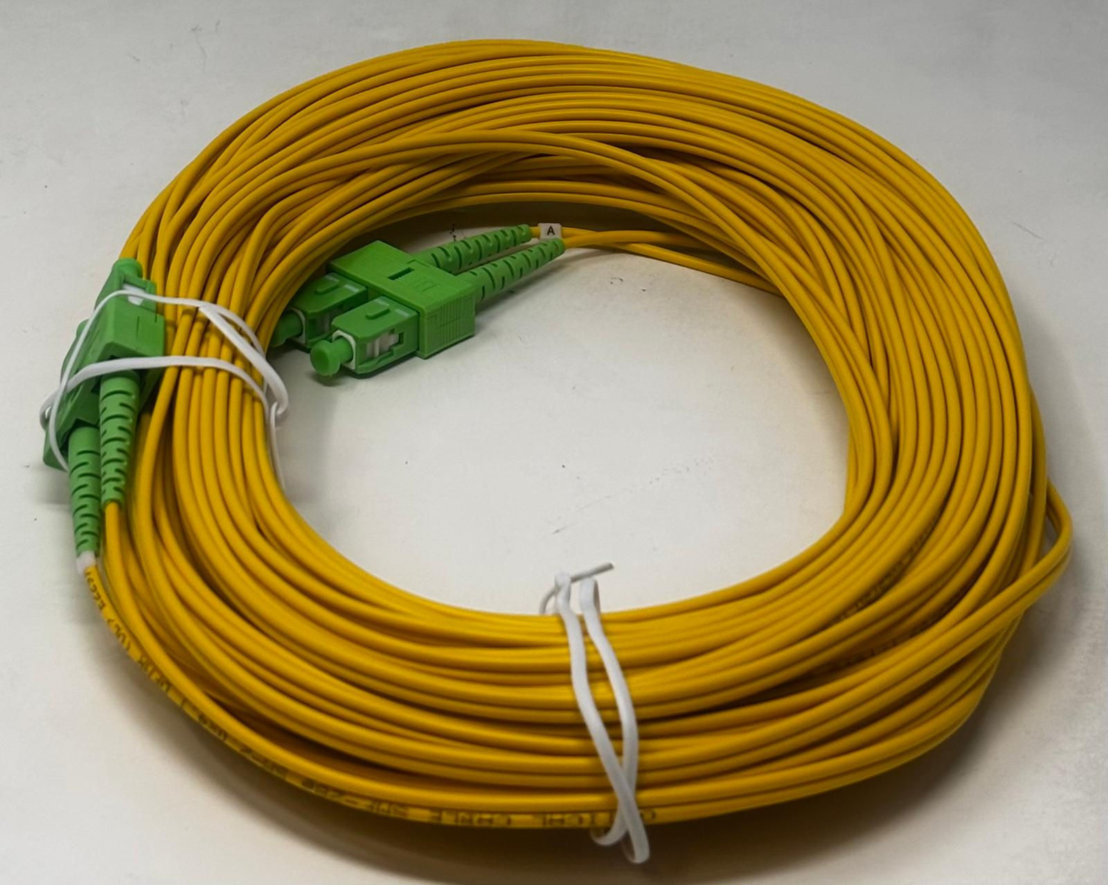 New AllSystemsBroadband Fiber Jumper (Duplex Singlemode, 2.0mm Jacket, 25m)
