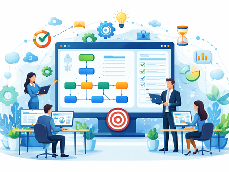 Process flow diagram with team collaboration