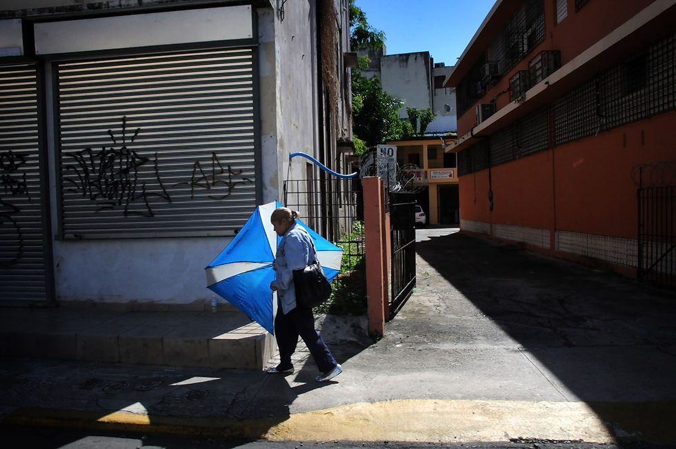 La Sombrilla Azul / The Blue Umbrella, Rio Piedras, PR.