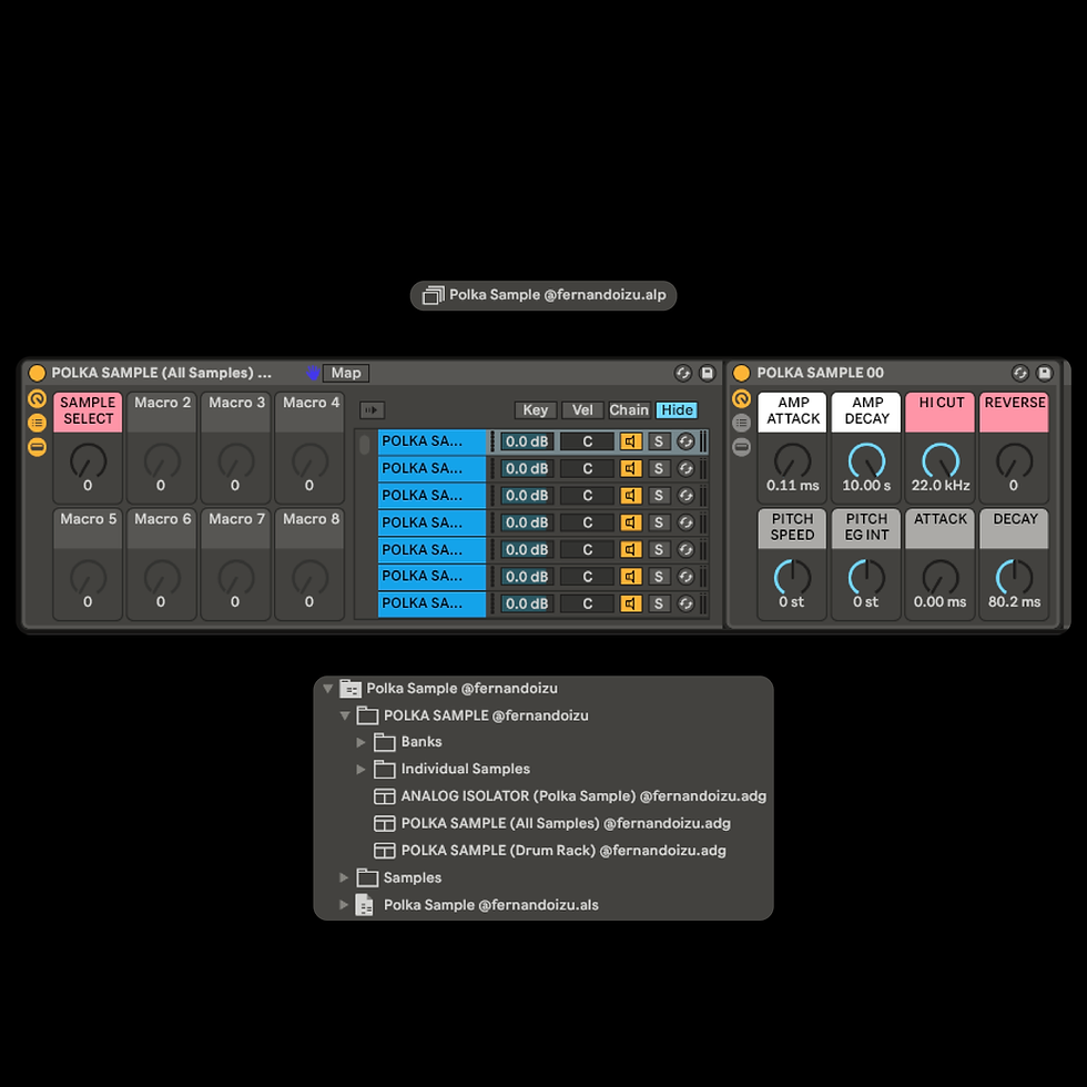 Polka Sample Rack