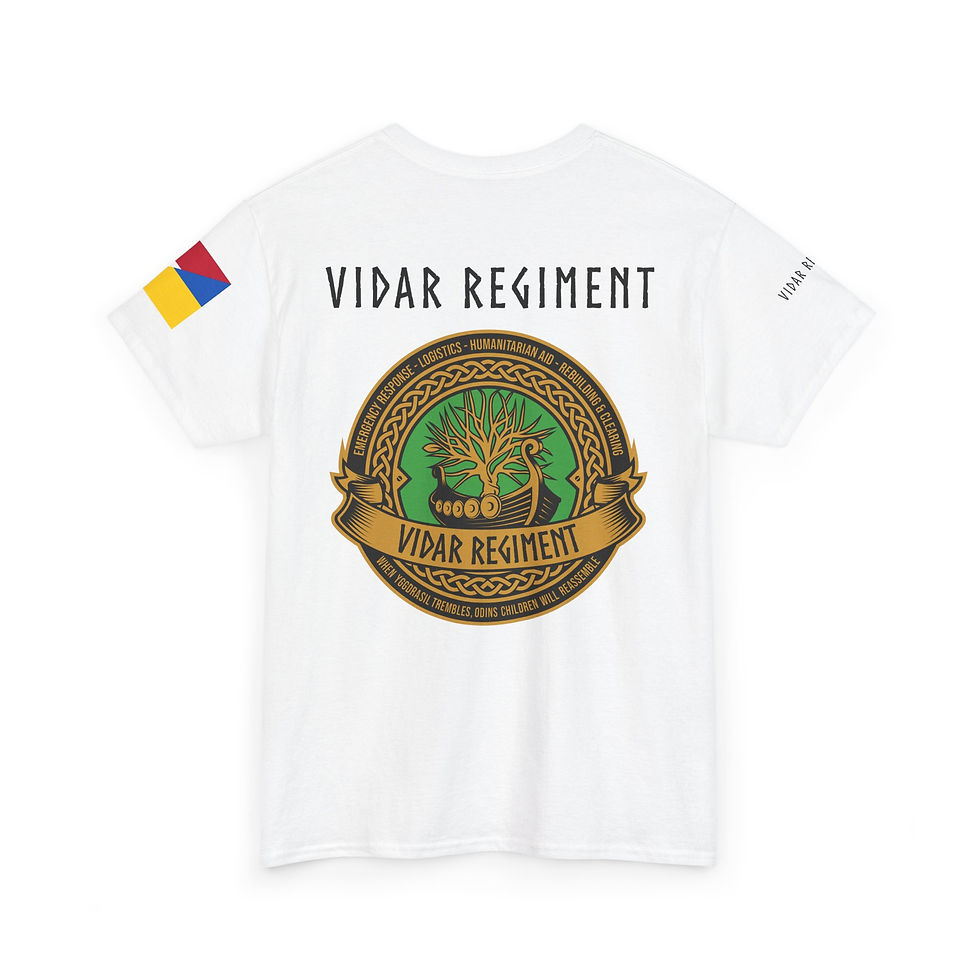 Miniaturebillede: Støtte T-shirt (Klassisk/Tung, civile farver)