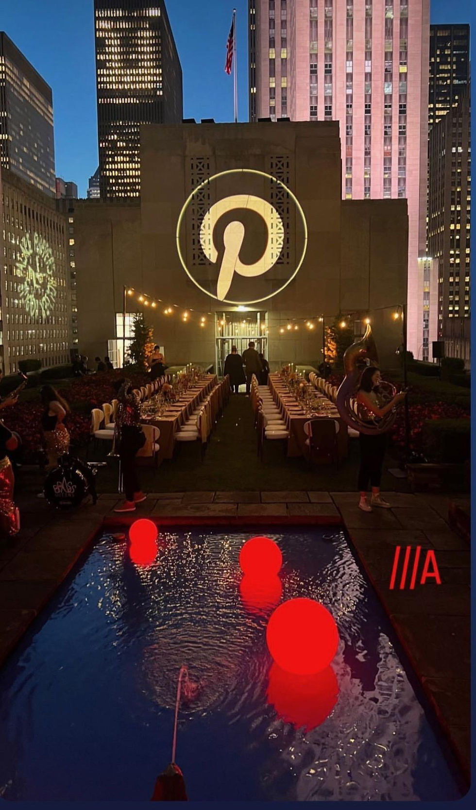 Pinterest Logo Projection