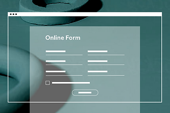 Image of an website using an online form.