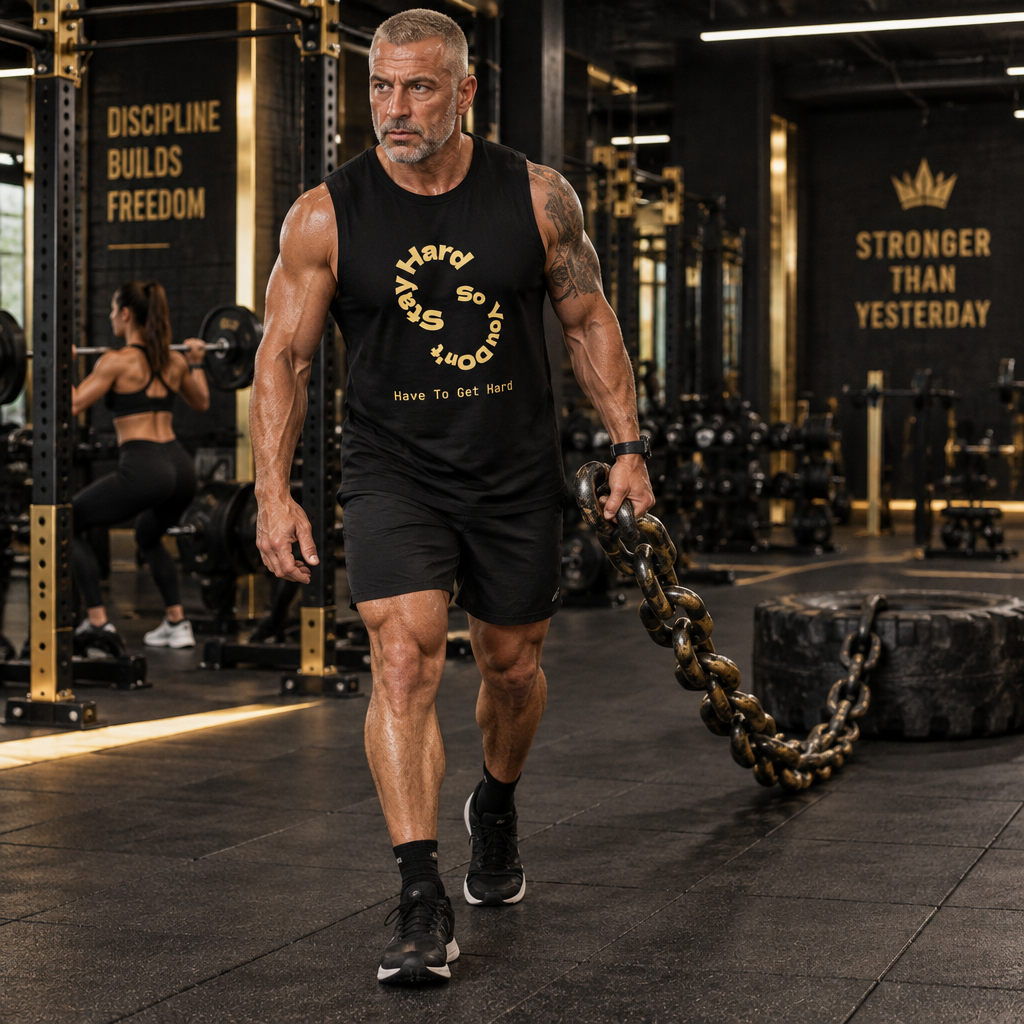 Stay Hard Muscle Tank — Vegas Nerve Graphic Tank Top